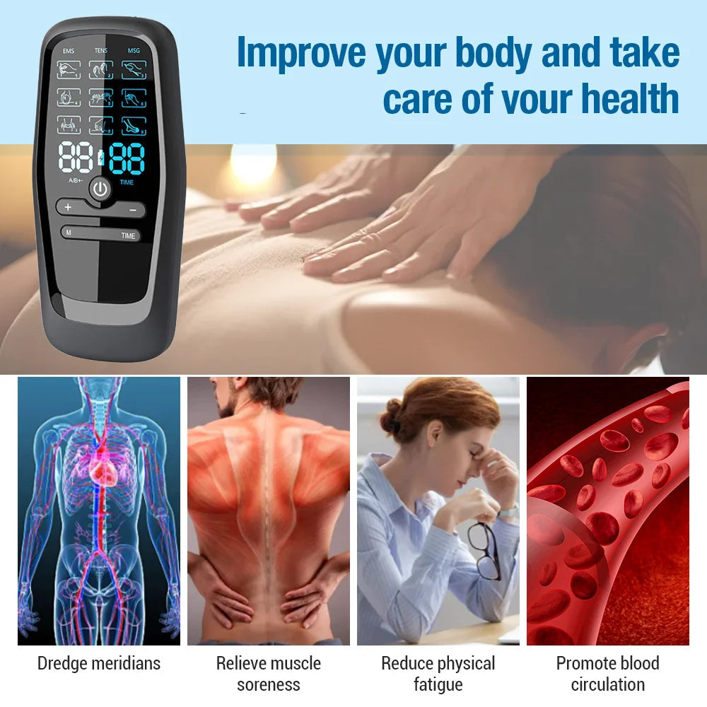 Pulse NeuroStim System EMS + TENS Therapy for Muscle Recovery, Pain Relief & Full-Body Wellness