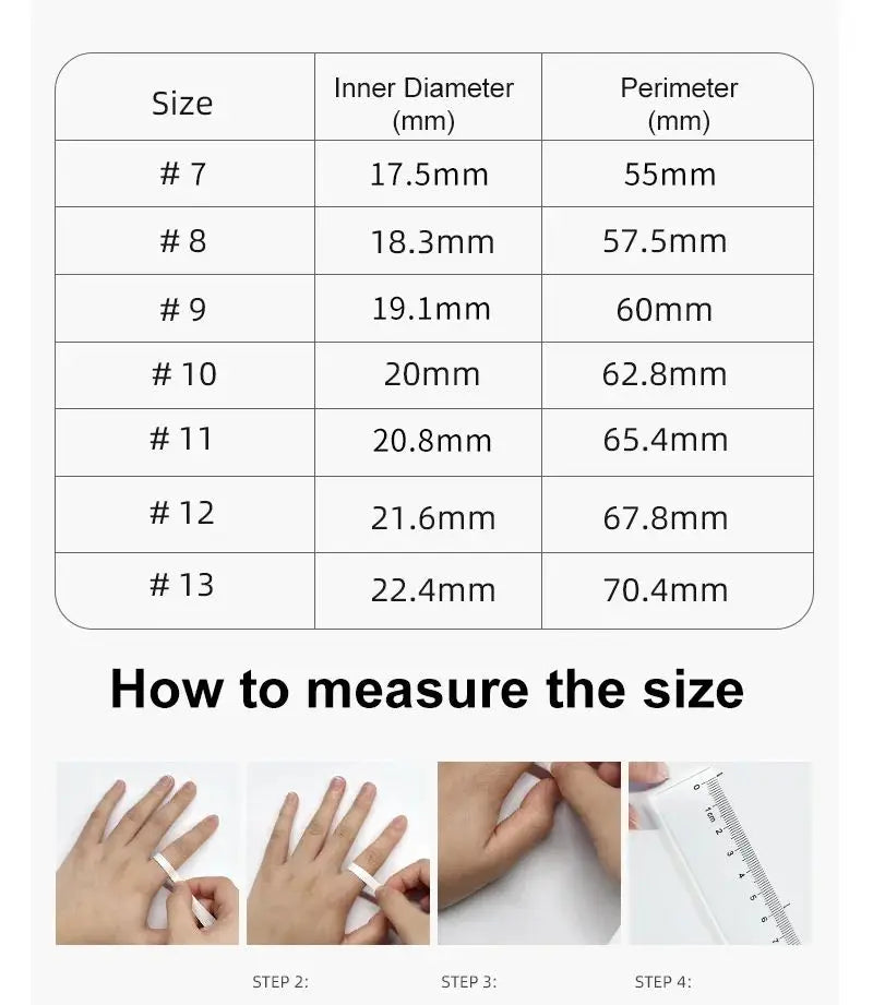 Aura smart ring size chart with inner diameter and perimeter measurements plus how to measure guide